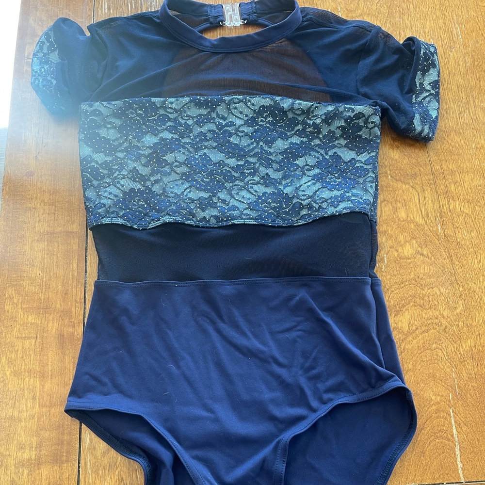 Navy blue adult medium leotard